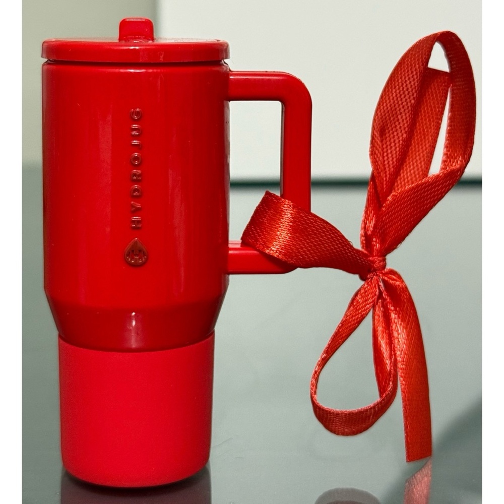HydroJug RED HOLLY Christmas‎ Ornament